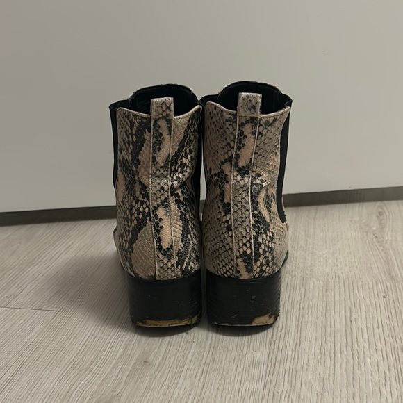 Snakeskin Ankle Boots - Picture 3 of 6